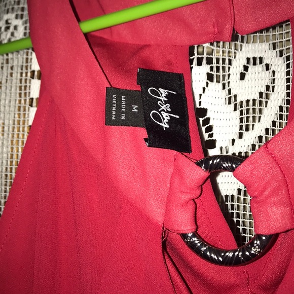 Red dressy tank top. - Picture 3 of 3